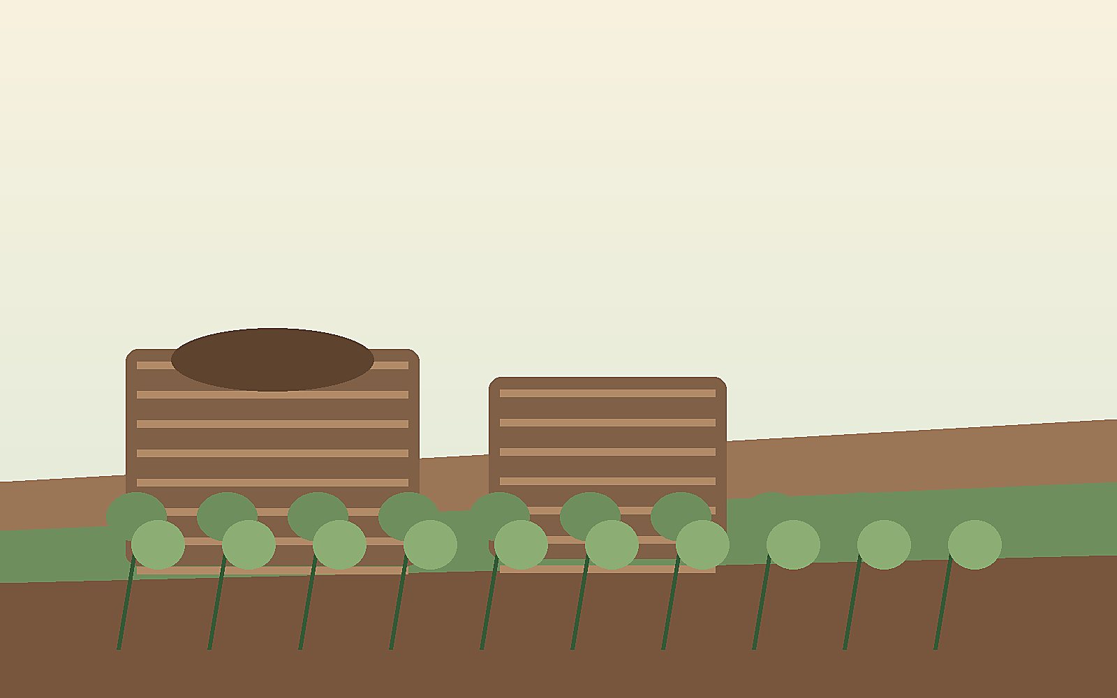 Three compost setup options in a small backyard
