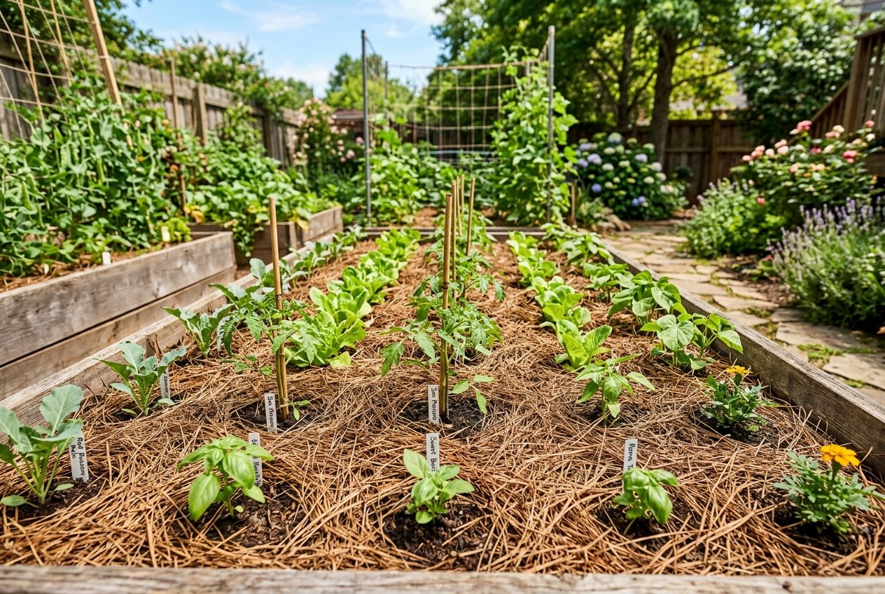Pine Needles as Mulch in a Vegetable Garden: Safe Uses and Limits
